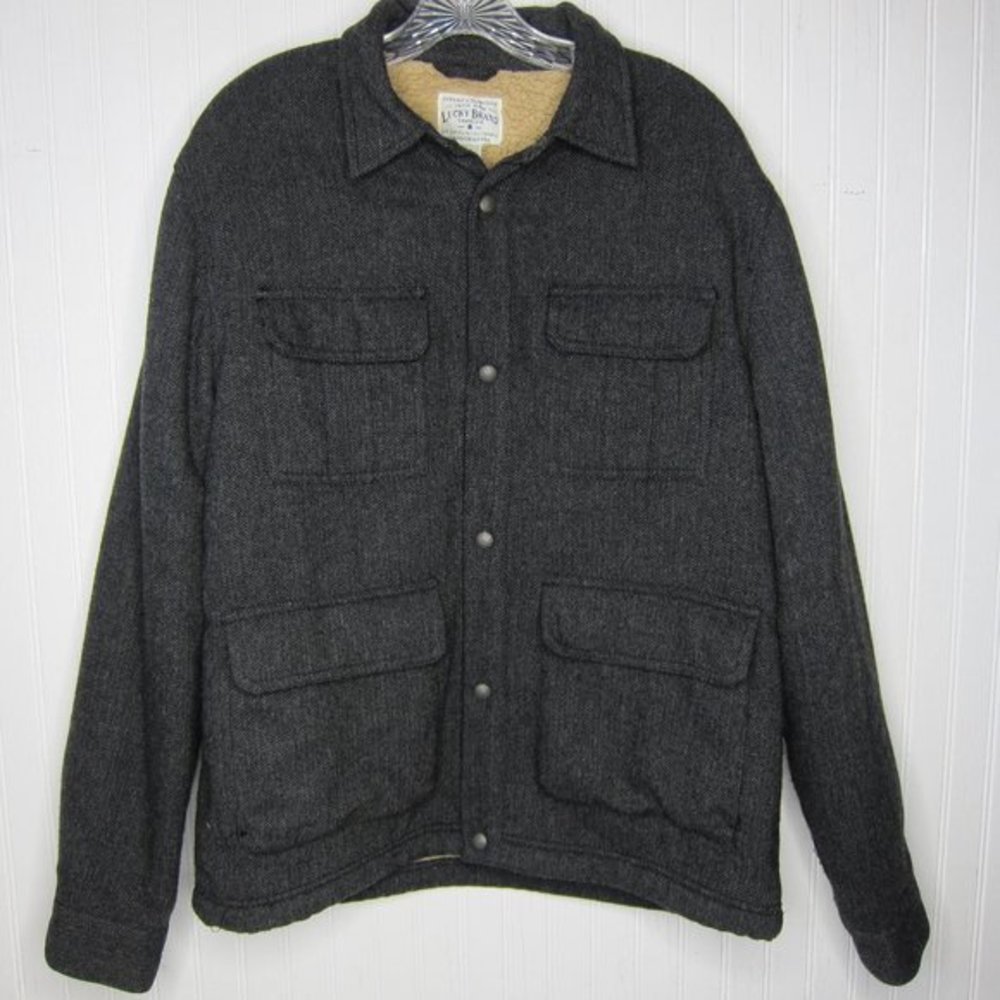 Lucky Brand Sherpa Lined Coat Size M